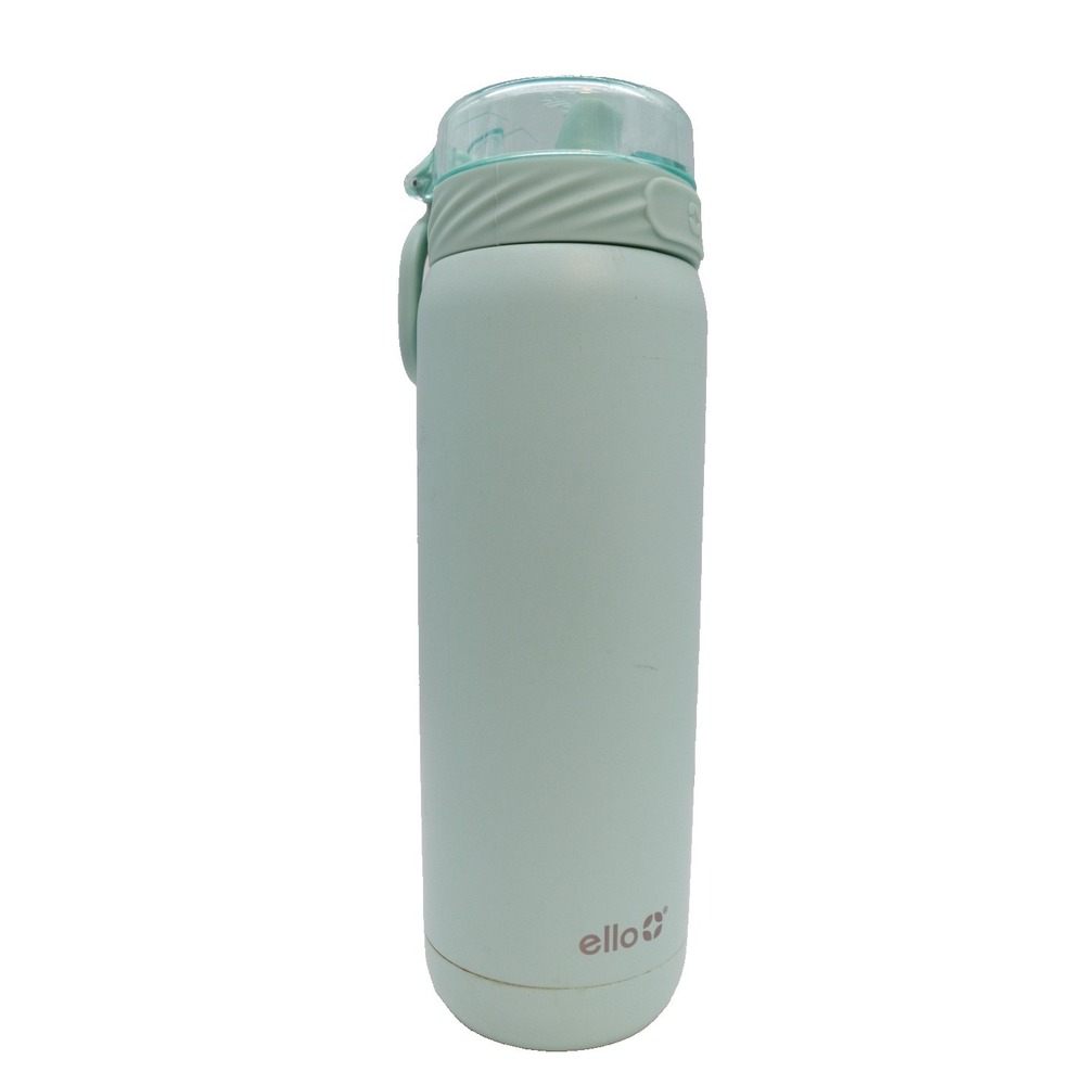 Ello Yucca 22oz Stainless Steel Insulated Water Bottle | w/ Straw Mint Green